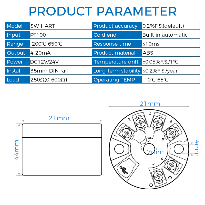 Thermocouple Module K Type - Módulo Transmissor de Temperatura Integrado Inteligente