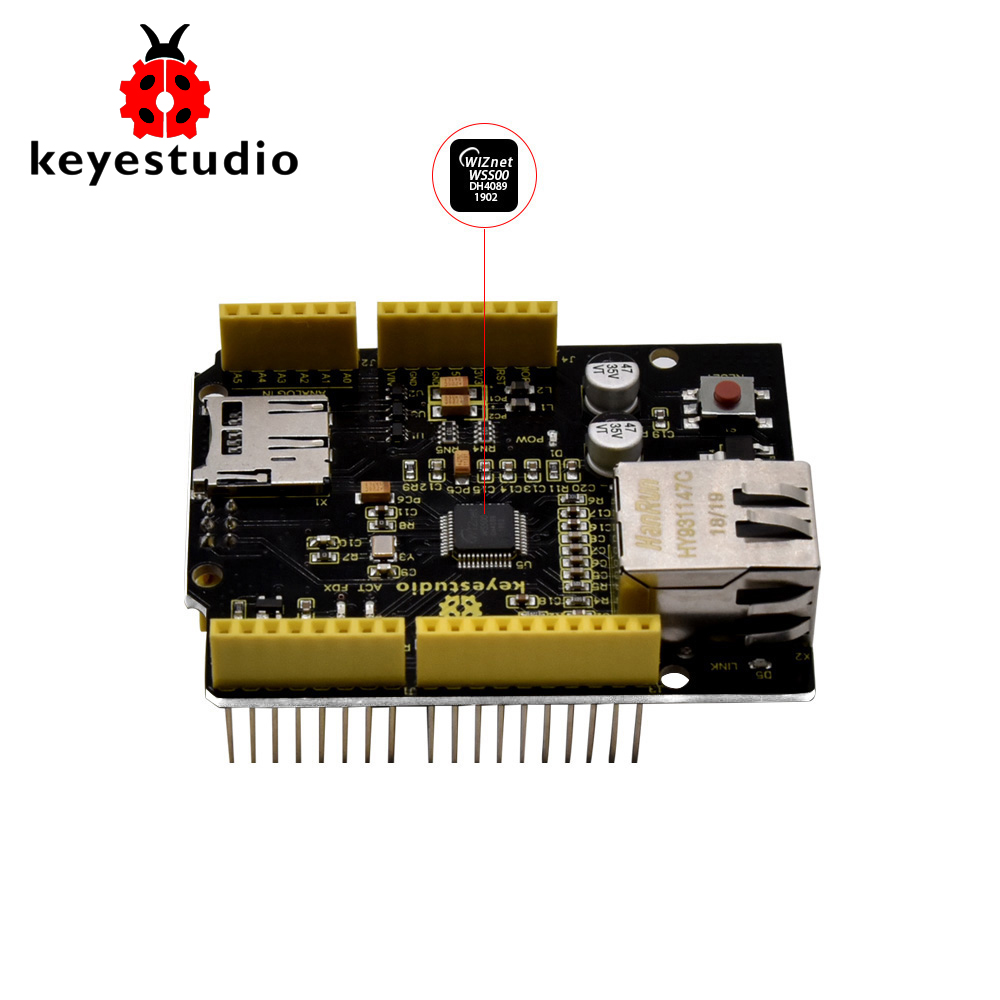 Ethernet W5500 - Placa de expansão de controle Ethernet