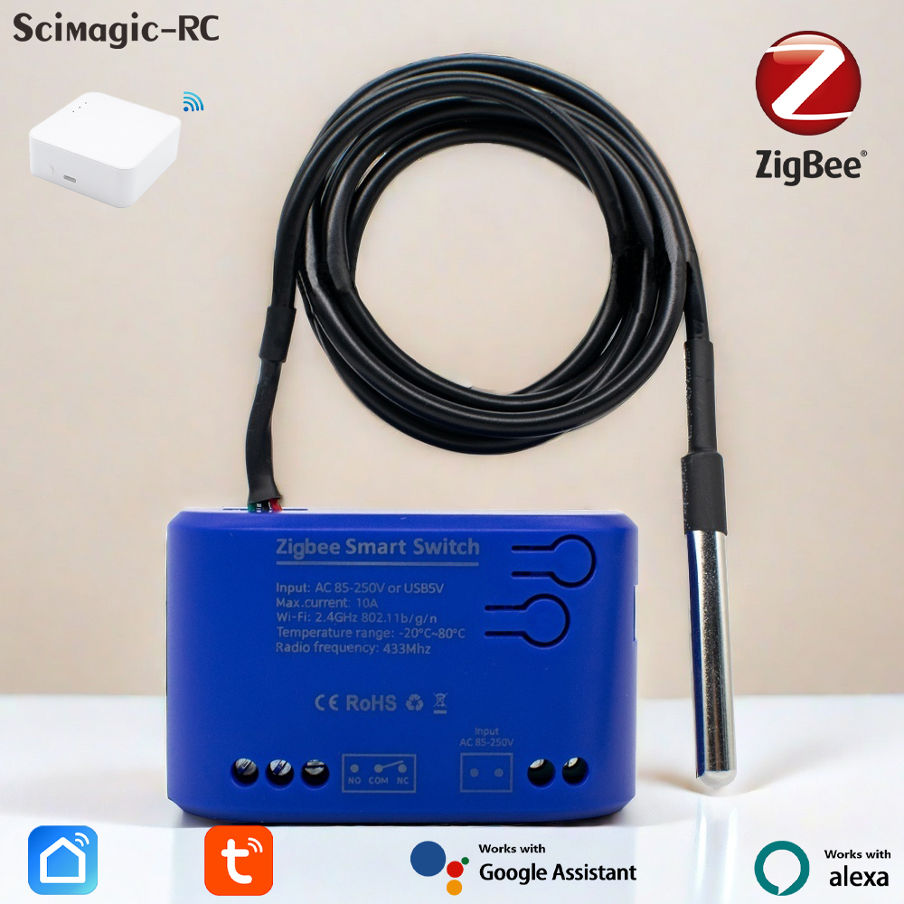 Relay Module 1 Channel - Interruptor inteligente de temperatura zigbee, 1