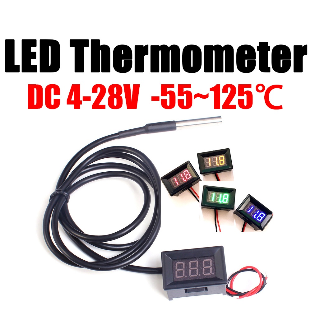 Ds18B20 - Termômetro digital led dc 12v 24v