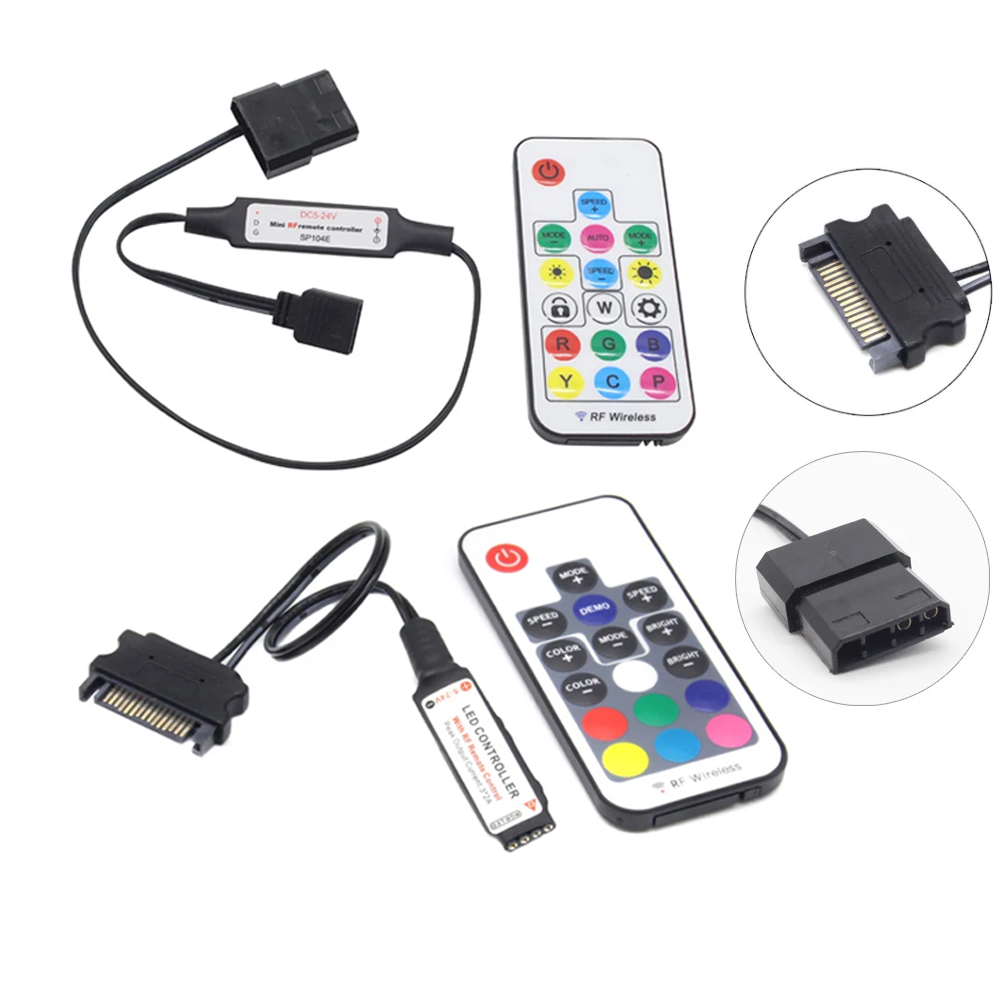 Ws2812B Strip 5V - Controlador sata molex rgb 5v 3pin