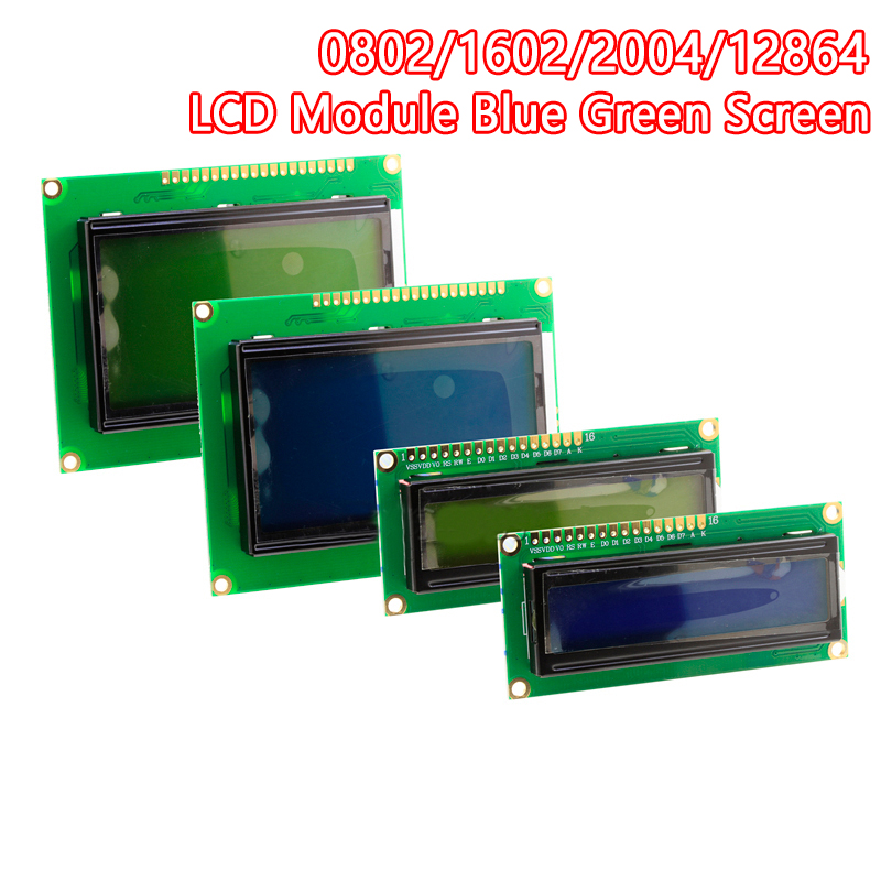 Lcd 1602 - Módulo lcd tela verde azul para