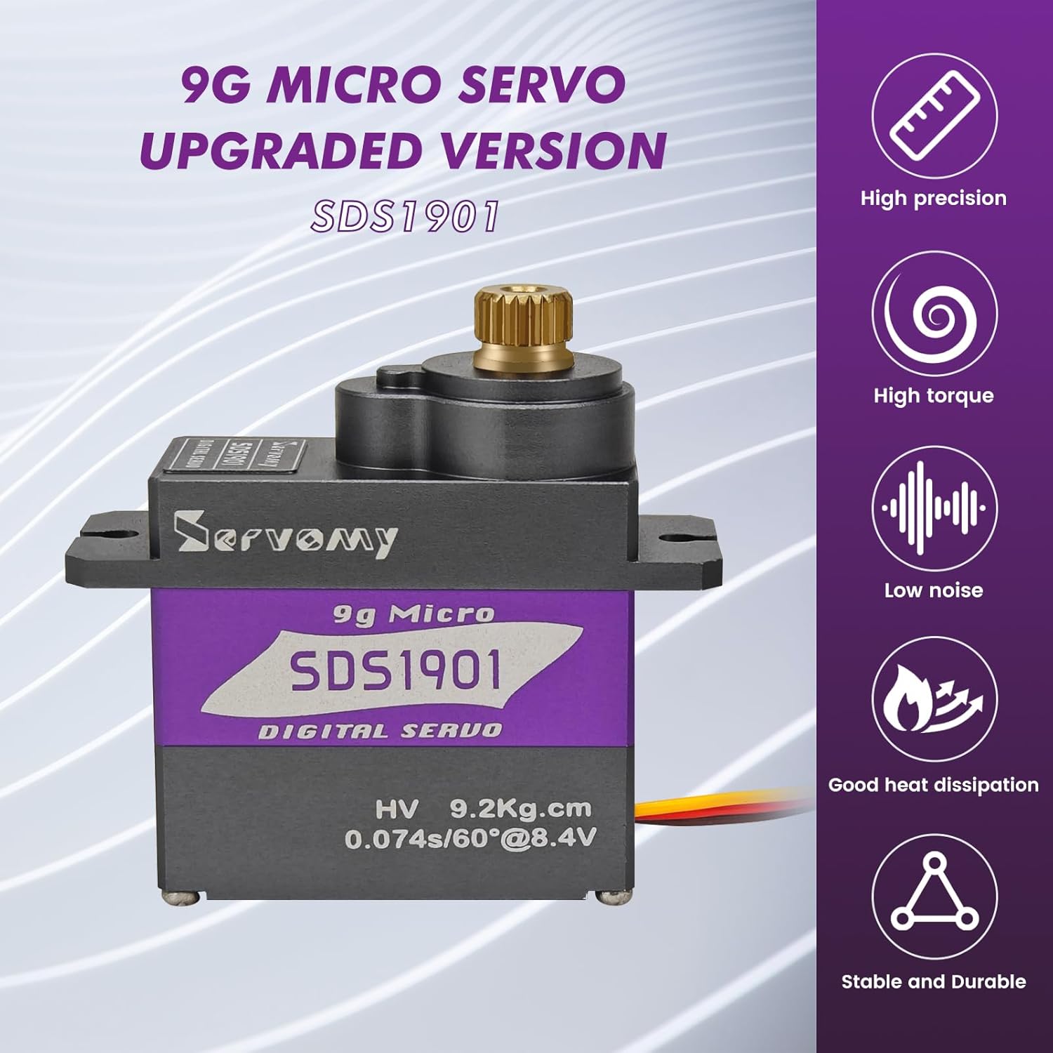 Servo Sg90 - SERVOMY-SDS1901 Digital 9G Micro Coreless Servo