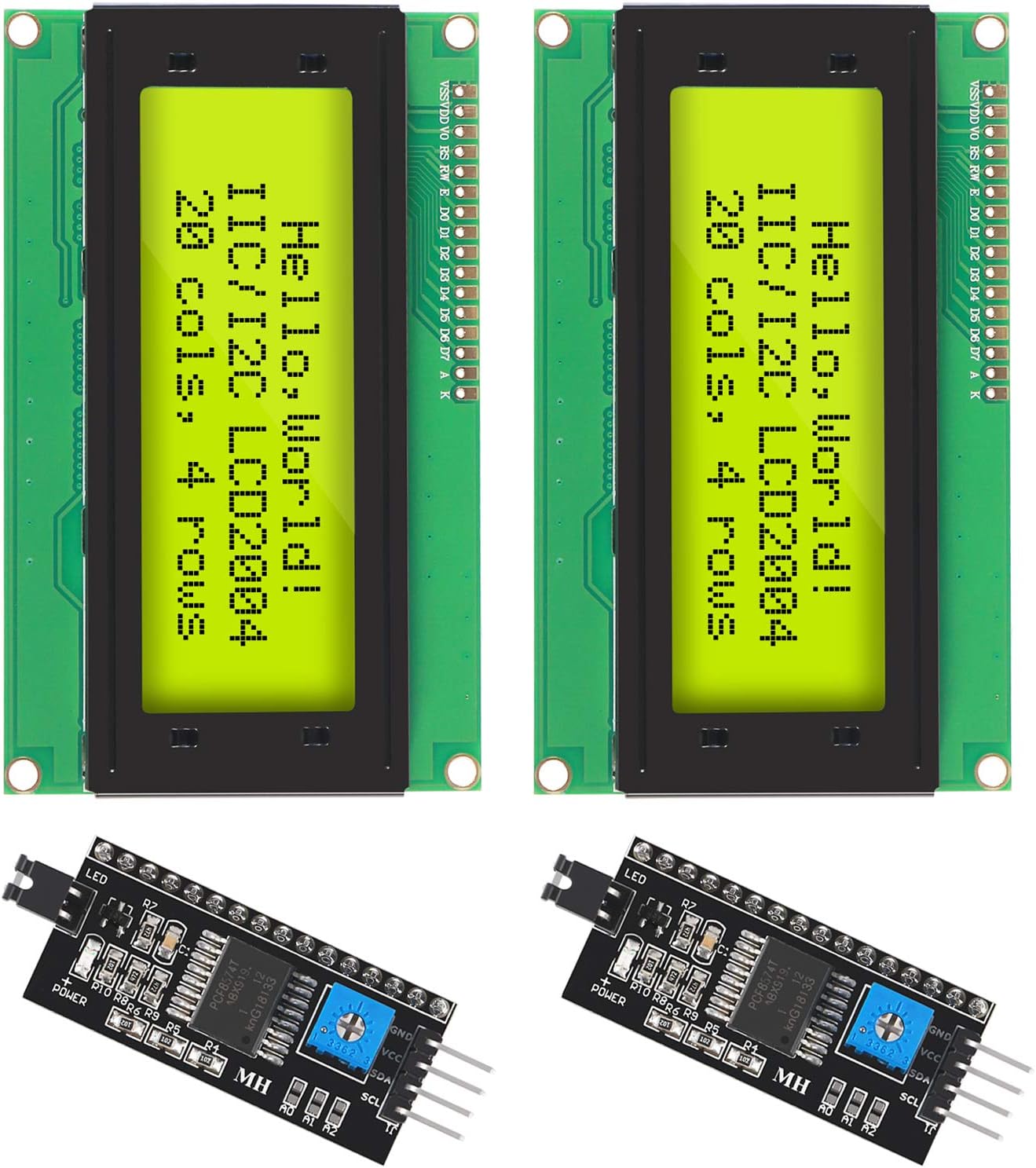 Lcd 1602 - Módulo Backlight azul com adaptador de