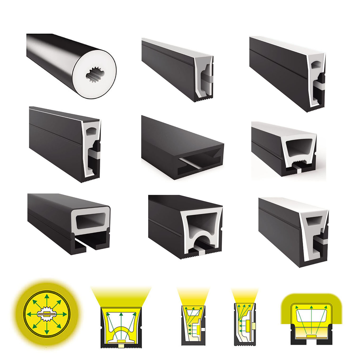 Ws2812B Strip 5V - Ws2812b ws2811 led tubo de corda