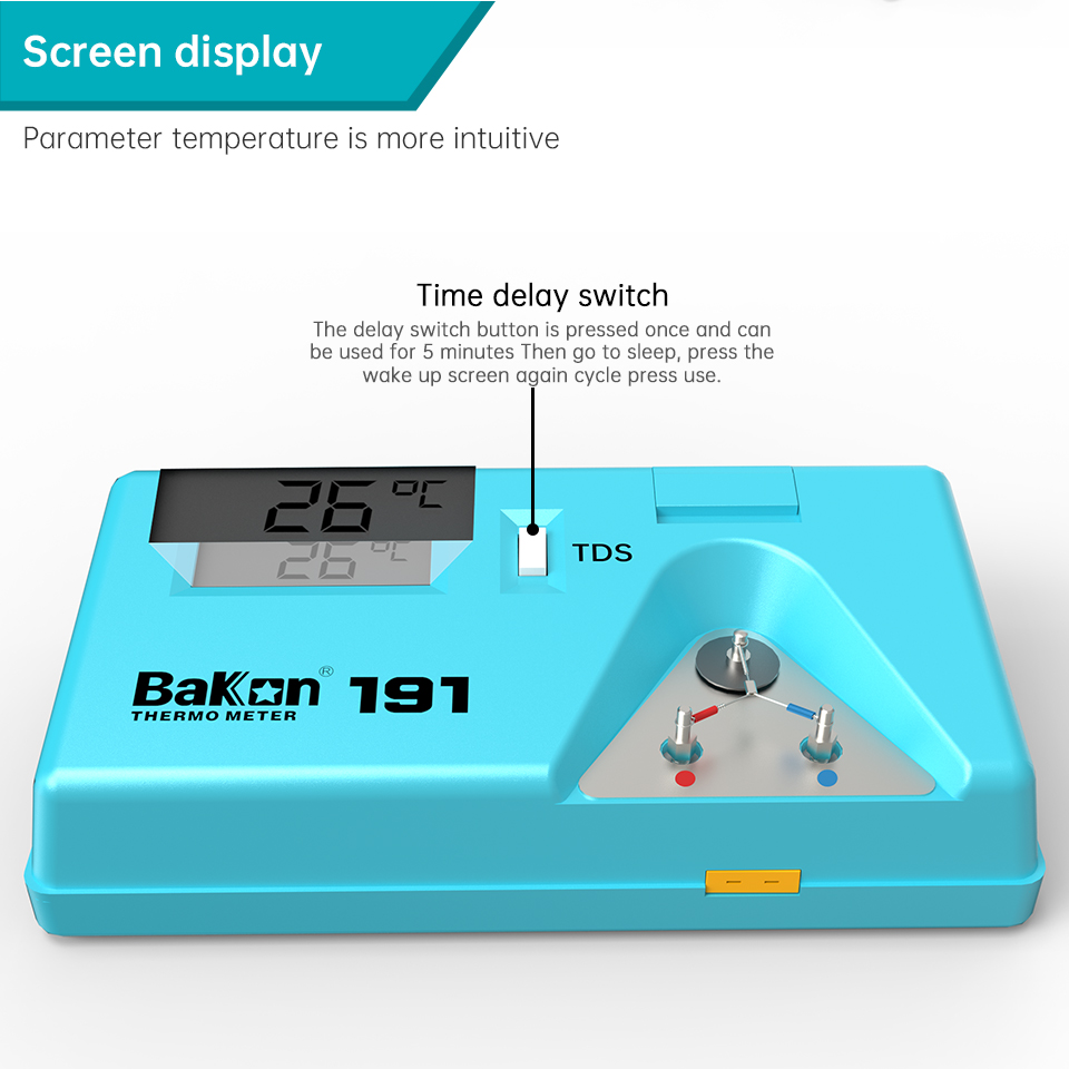 Bakon BK191 Termômetro testado - Soldering Iron Temperature Probe avaliação e preço