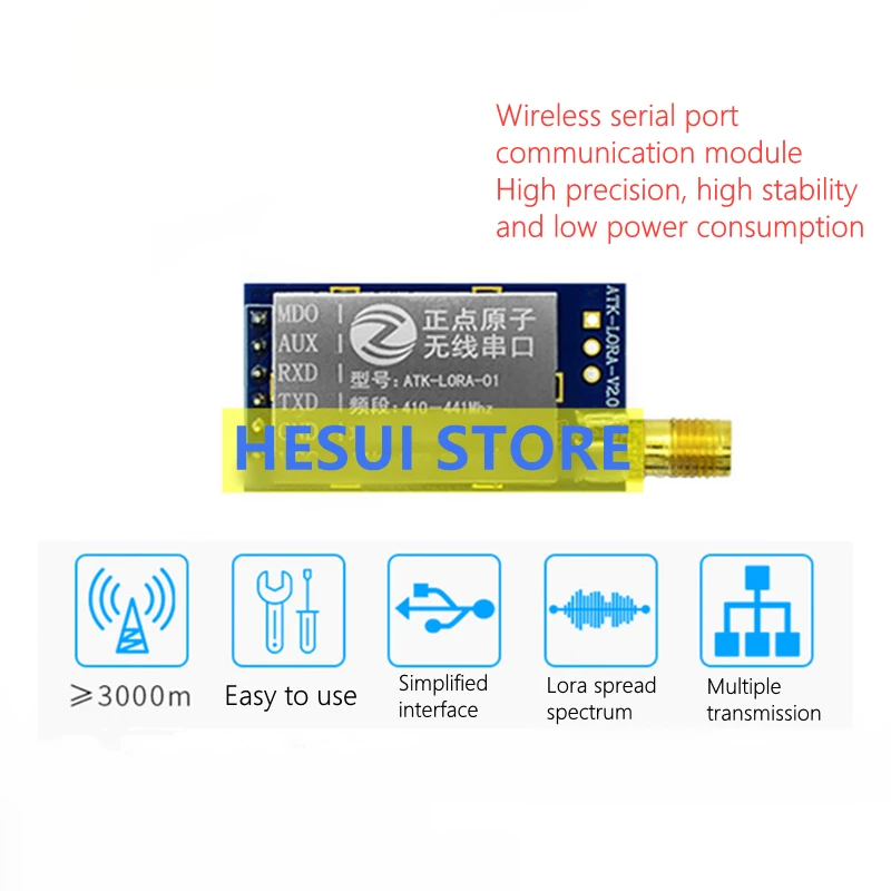 Módulo ATK-LORA-01 LORA Módulo - Lora Sx1278 avaliação e preço