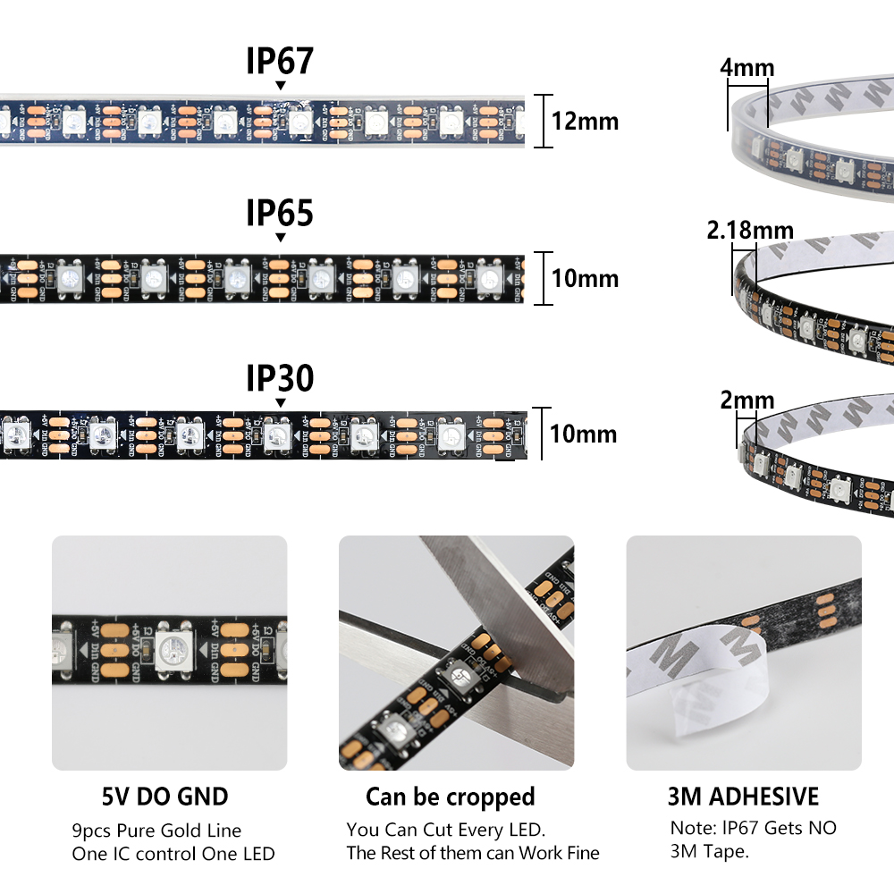 Ws2812b pixel inteligente rgbi - Neopixel avaliação e preço