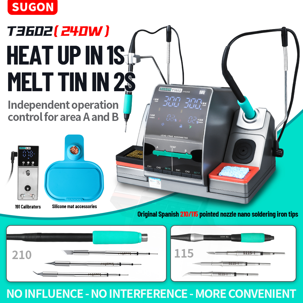 SUGON T3602 240W Estação de So - Soldering Iron Temperature Probe avaliação e preço