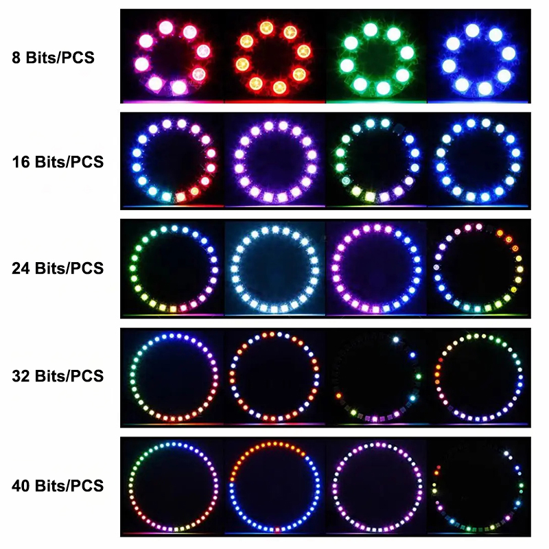 1 Peça Anel de LED Inteligente - Ws2812B avaliação e preço