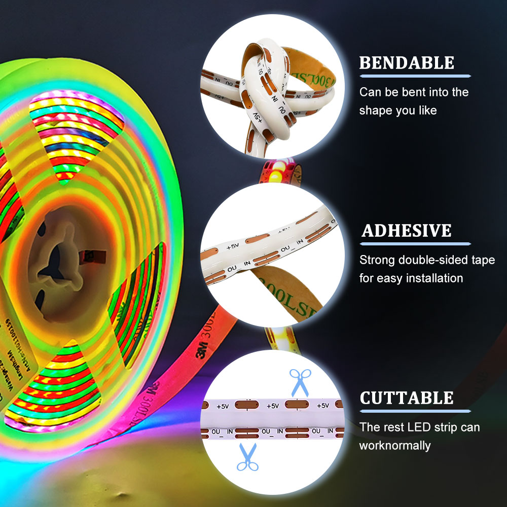 Fita LED COB endereçável indiv - Neopixel avaliação e preço