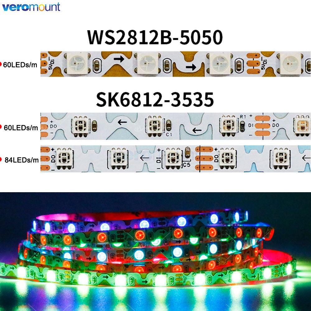 6mm estreito com pcb s forma f - Ws2812B Strip 5V avaliação e preço