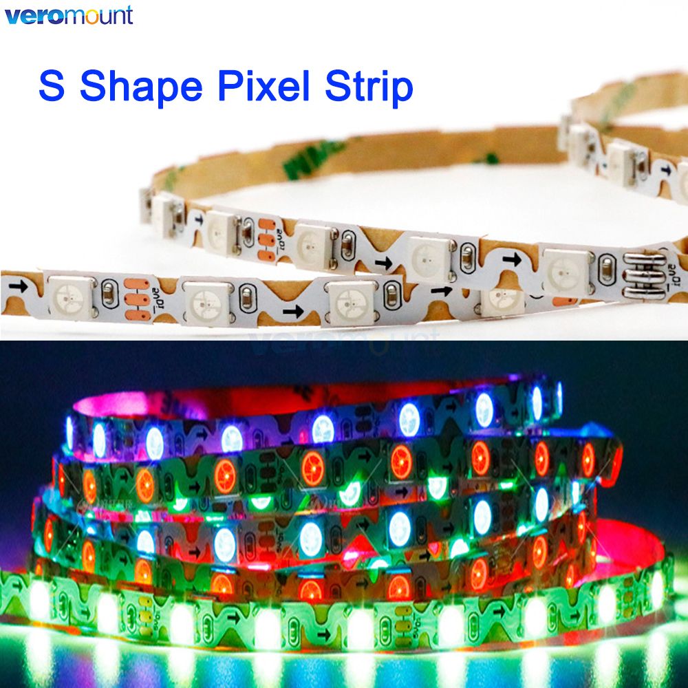 6mm estreito com pcb s forma f - Ws2812B Strip 5V avaliação e preço