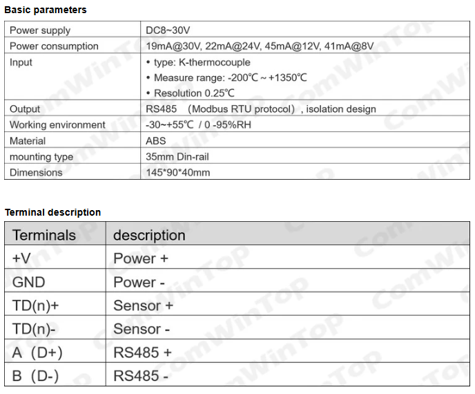 Módulo de Aquisição de Tempera - Thermocouple Module K Type avaliação e preço
