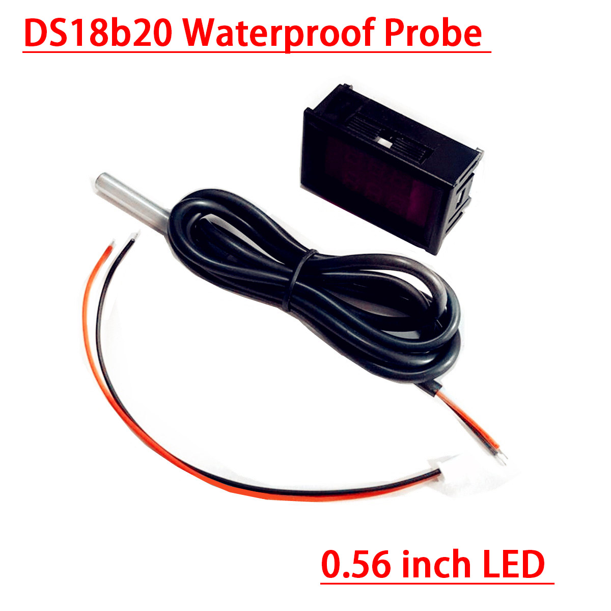 Termômetro digital led dc 12v  - Ds18B20 avaliação e preço
