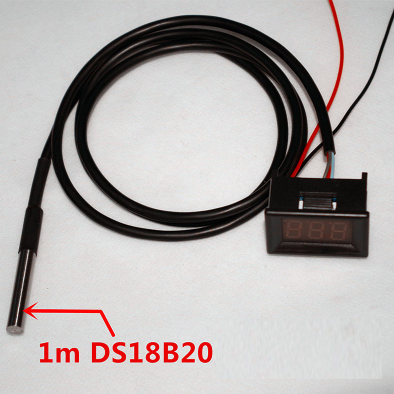 Termômetro digital led dc 12v  - Ds18B20 avaliação e preço