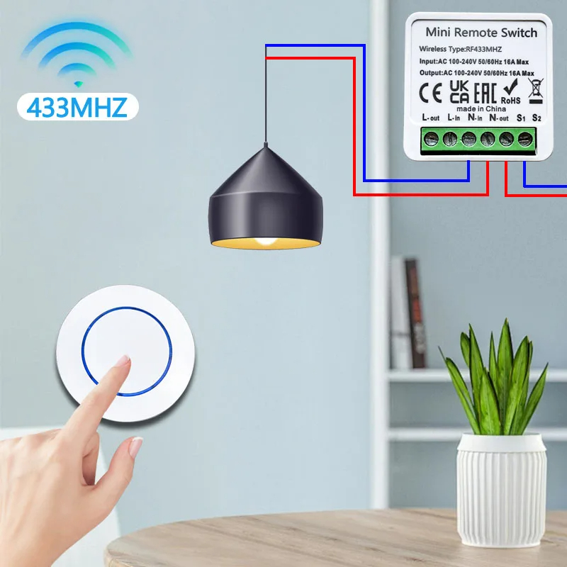 Interruptor de Luz Sem Fio 433 - Ir Remote Module avaliação e preço