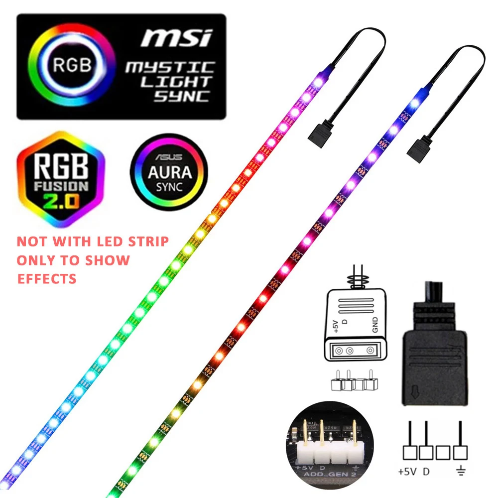 Controlador sata molex rgb 5v  - Ws2812B Strip 5V avaliação e preço