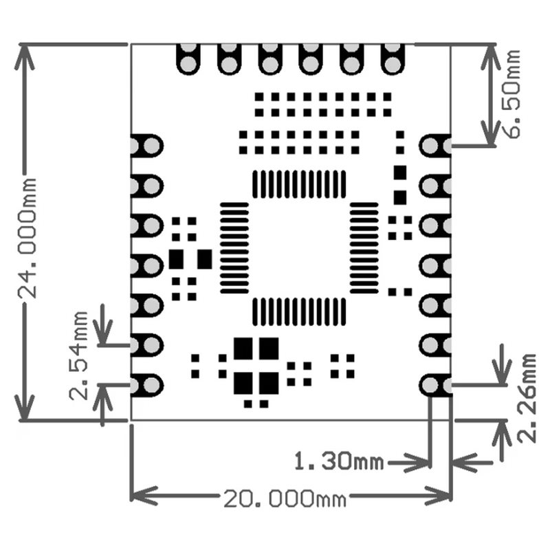 Módulo Ethernet AB42-W5500-Io  - Ethernet W5500 avaliação e preço