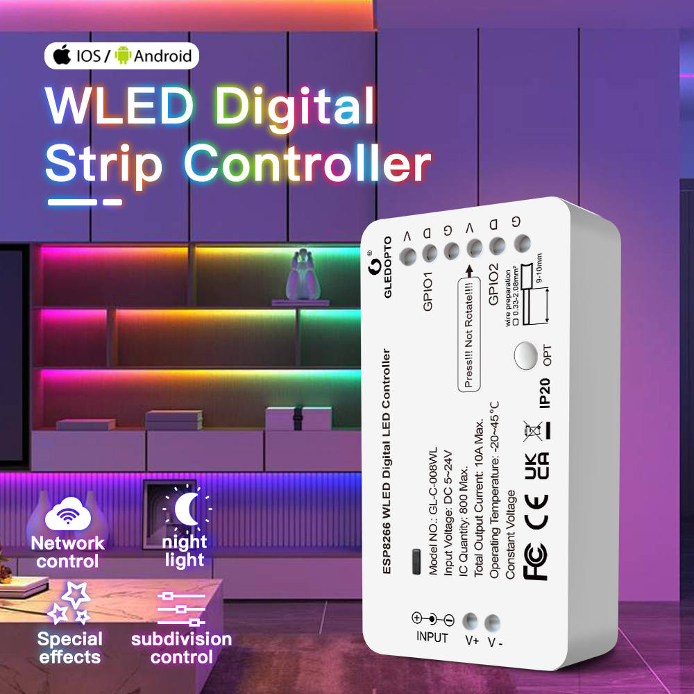 Controlador de luz de tira dig - Ws2812B Strip 5V avaliação e preço