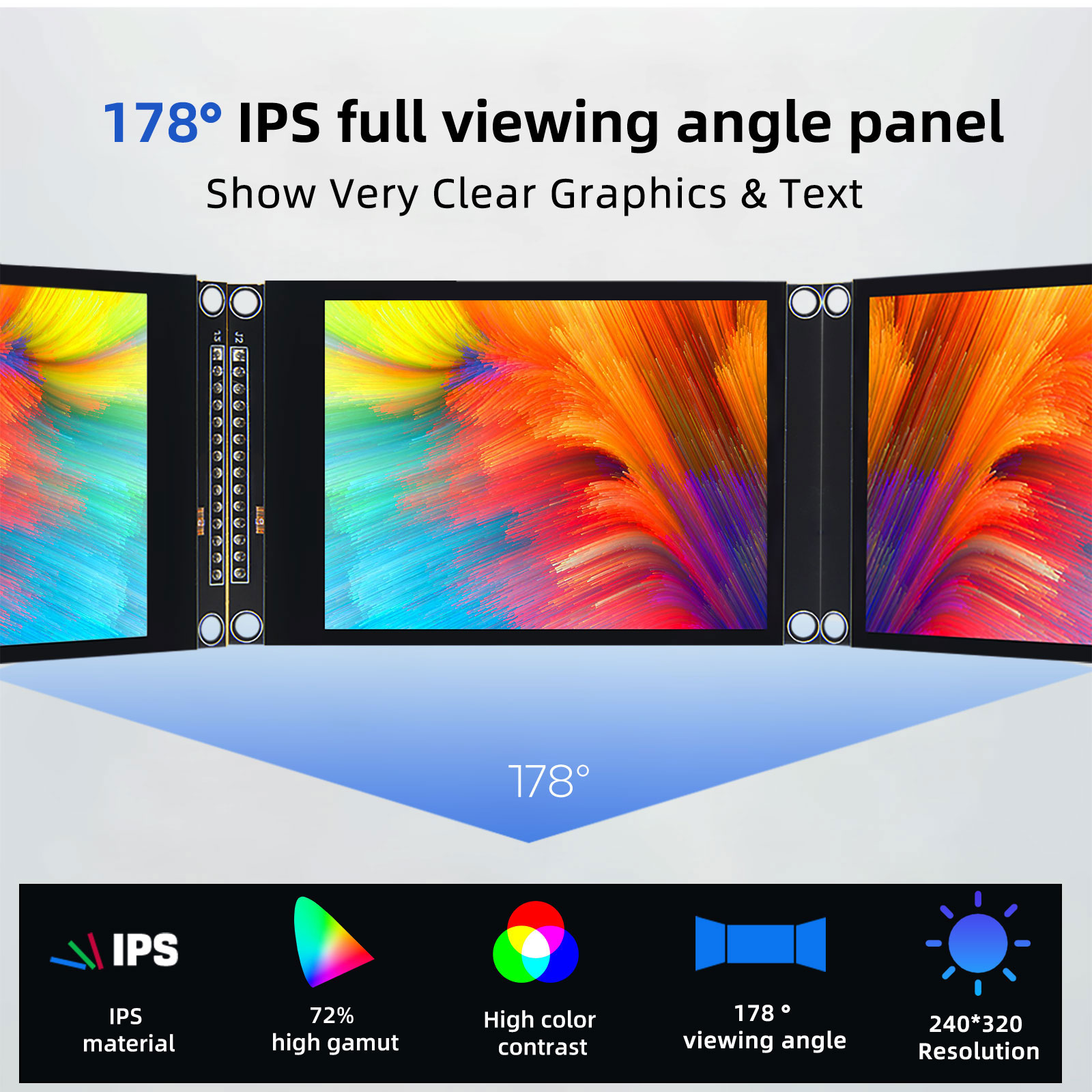 Colorido IPS capacitivo Touch  - Ili9341 avaliação e preço