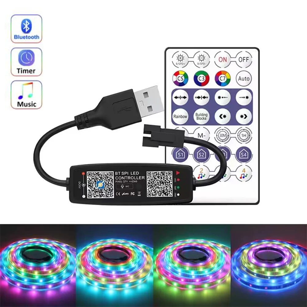 Ws2812b controlador de música  - Ws2812B Strip 5V avaliação e preço
