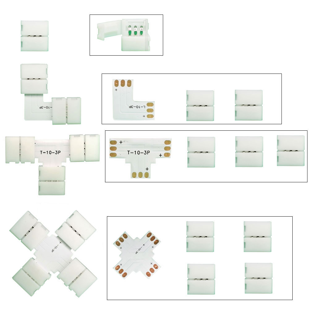 Conector em forma de l/t/x, 5  - Ws2812B avaliação e preço