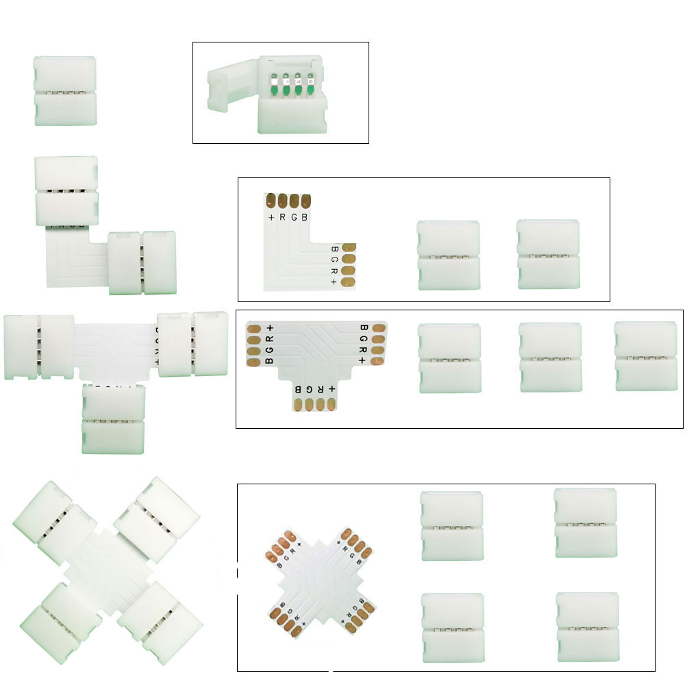 Conector em forma de l/t/x, 5  - Ws2812B avaliação e preço