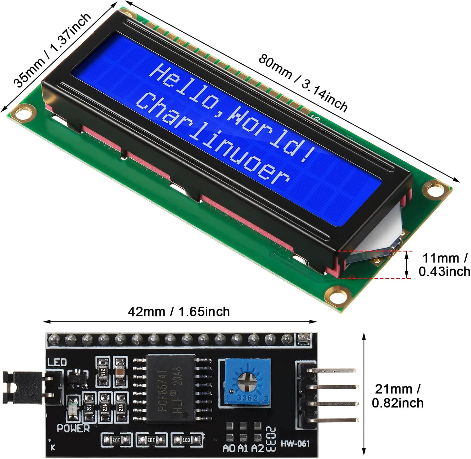 1 Conjunto de Módulo LCD 1602  - Lcd 1602 avaliação e preço