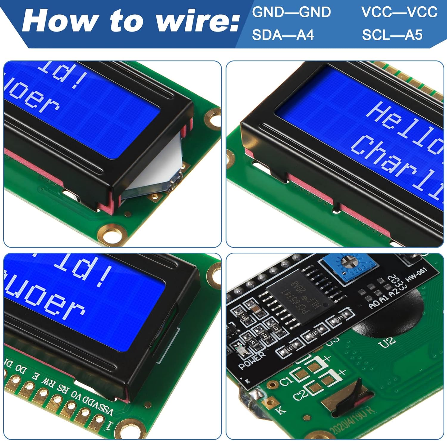 1 Conjunto de Módulo LCD 1602  - Lcd 1602 avaliação e preço