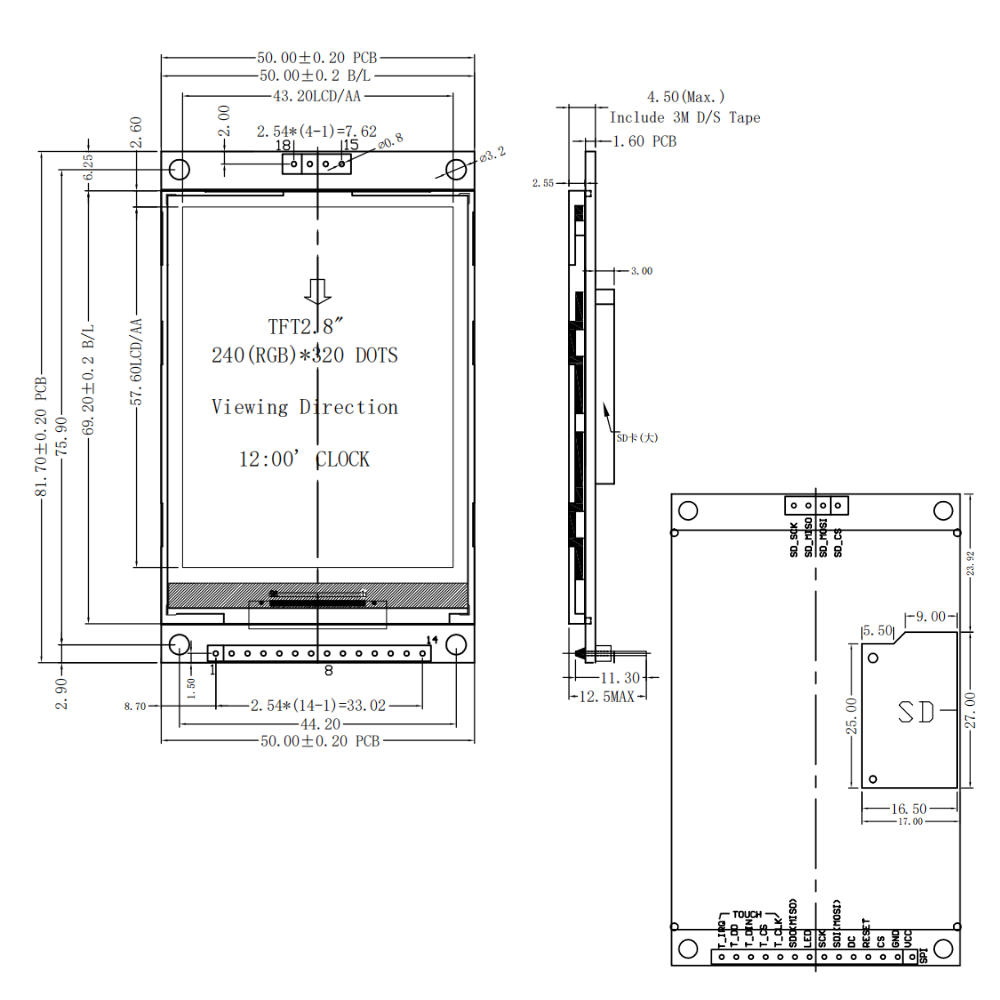 Módulo de Display LCD TFT de 2 - Ili9341 avaliação e preço