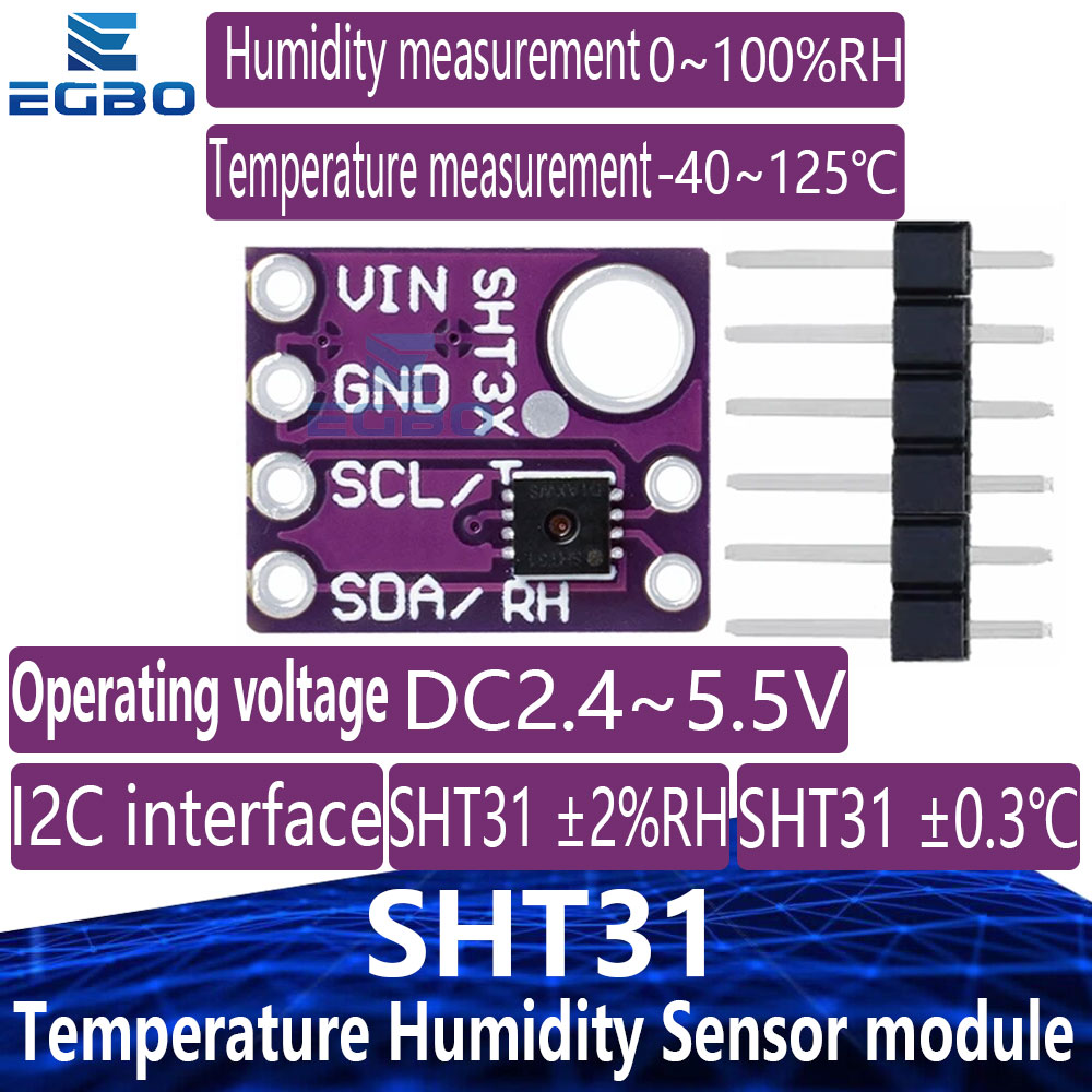 1 peça módulo sensor de temper - Sht31 avaliação e preço