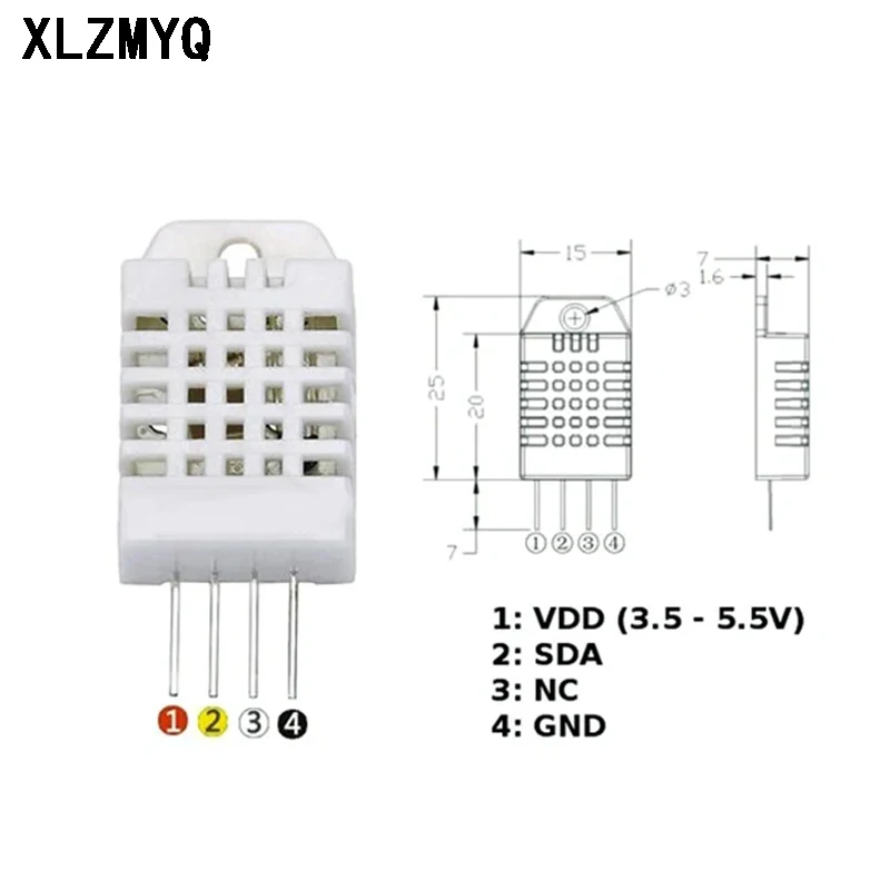 5pcs DHT22 Sensor digital de t - Dht22 avaliação e preço