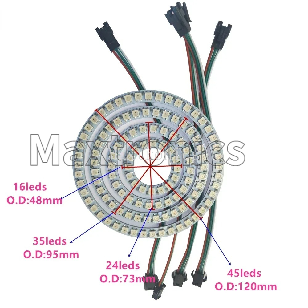 Anel de LED RGB WS2812B FCOB 1 - Ws2812B avaliação e preço