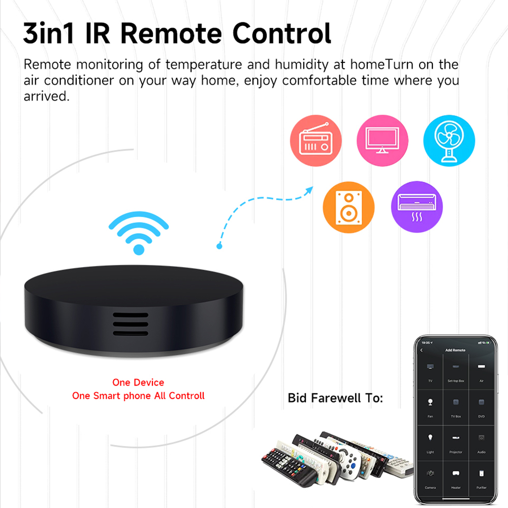 Controle Remoto IR 3-em-1 Tuya - Ir Remote Module avaliação e preço