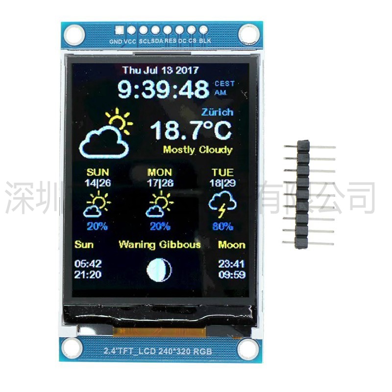 Módulo Serial LCD de 2,4 poleg - Ili9341 avaliação e preço