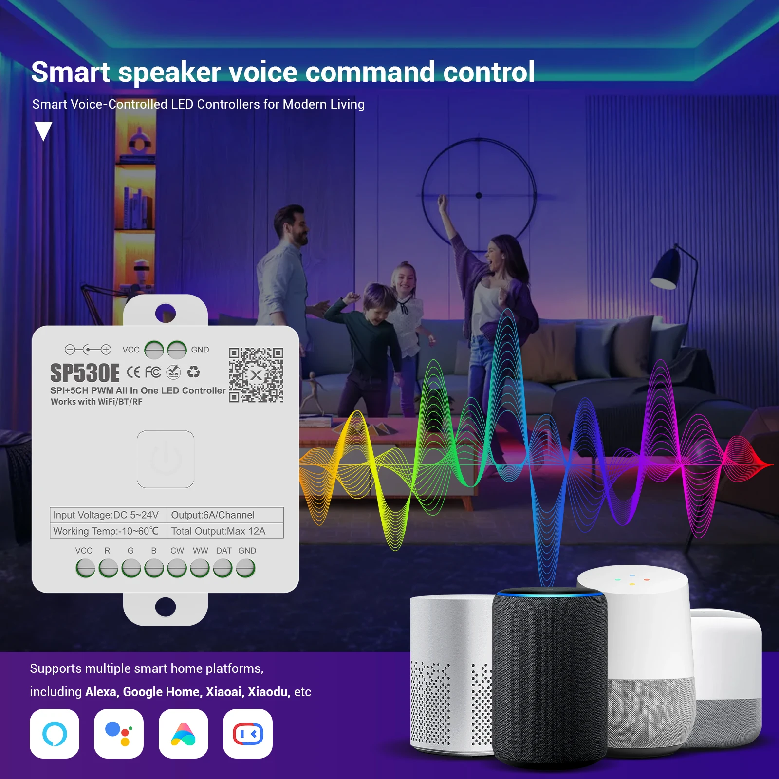 Controlador LED Tudo em Um SP5 - Ws2812B Strip 5V avaliação e preço