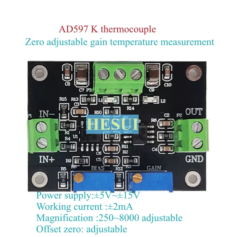 Módulo amplificador de termopa - Thermocouple Module K Type avaliação e preço