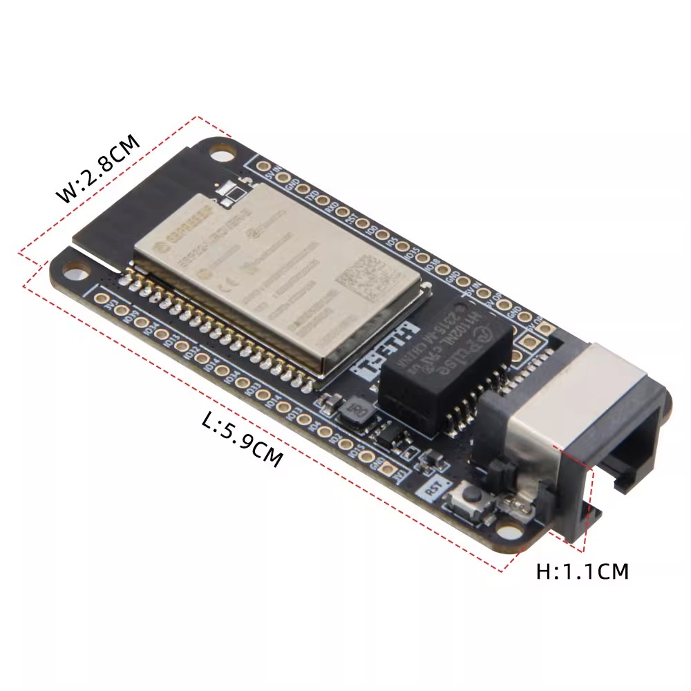 Placa de Desenvolvimento LILYG - Ethernet W5500 avaliação e preço