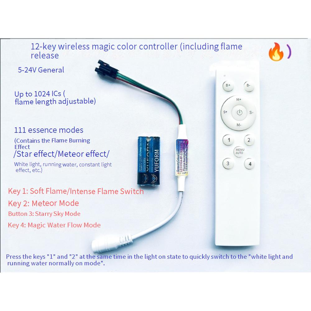 Controlador de chama fantasia  - Ws2812B Strip 5V avaliação e preço